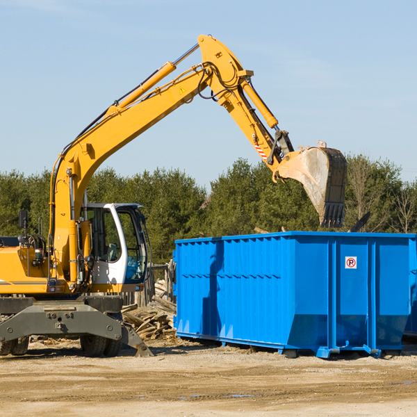 what size residential dumpster rentals are available in Tannersville NY